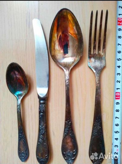Набор столовых приборов:24 предмета, ссср,новый