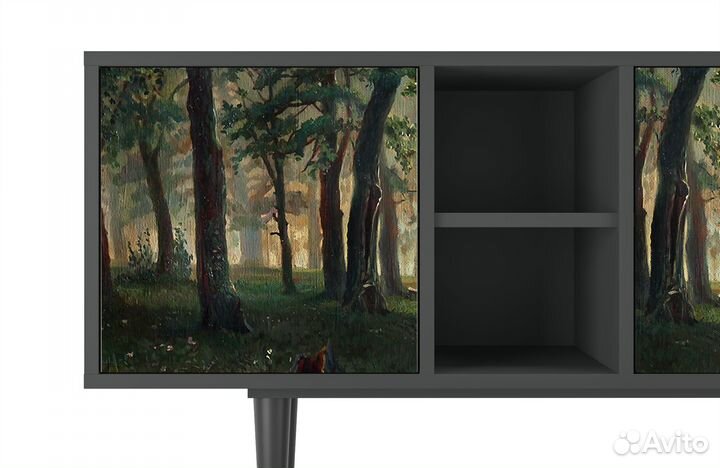 Тв-тумба T5 - Антрацит - Rain in the Oak Forest