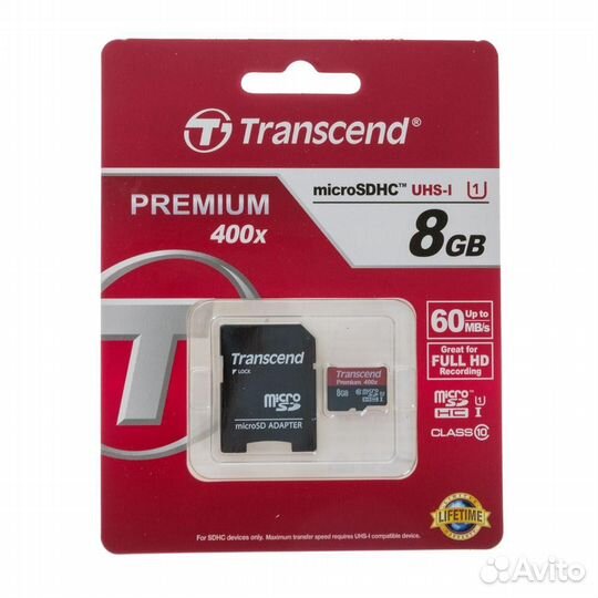 Карта памяти micro sd 8 гб