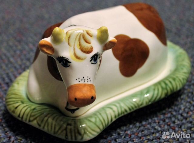 Масленка Коровка, зик, Конаково, ручная роспись купить в Москве | Хобби ...