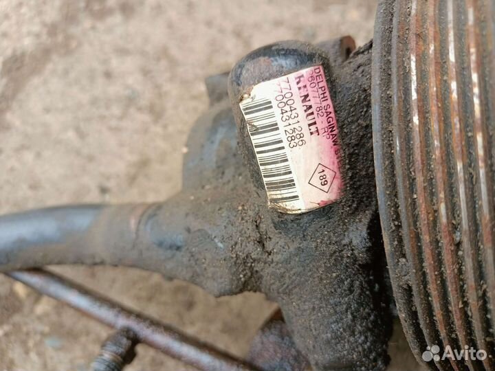 Рулевая рейка renault logan 1 с гуром