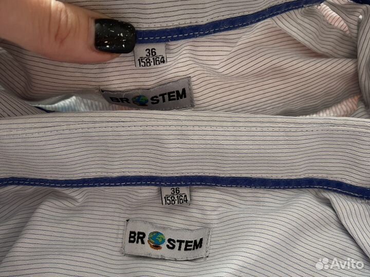 Рубашки школьные 158 бу