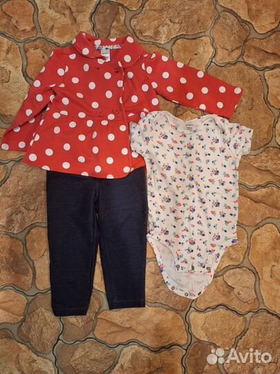 Костюм тройка carters для девочки