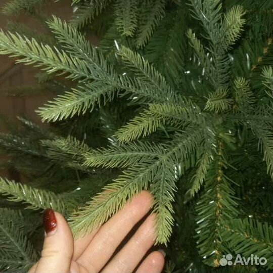 Новая ёлка, литые веточки, 210см + игрушки