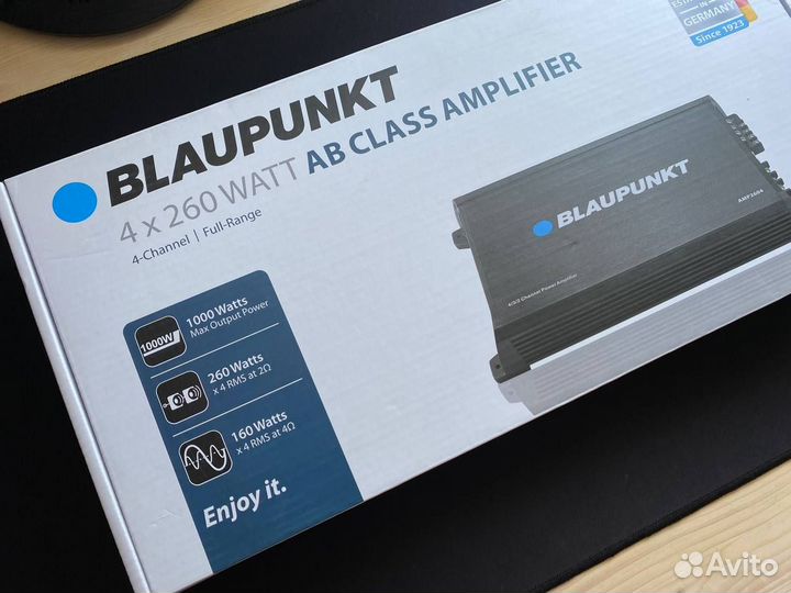 Усилитель 4 канальный blaupunkt 4x260w новый