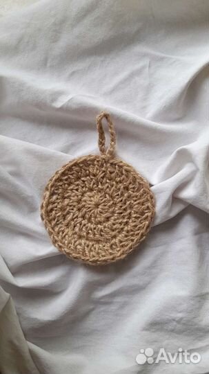 Джутовая мочалка