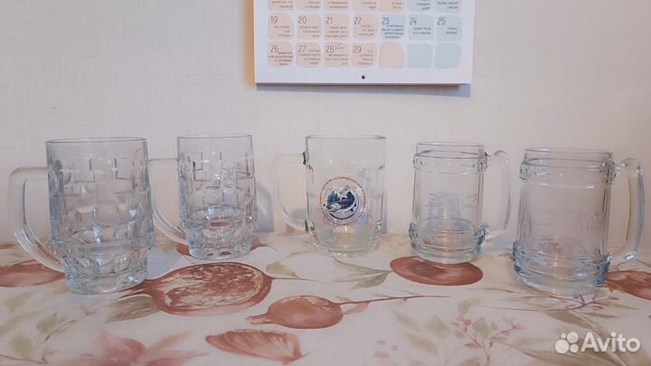 Пивные кружки стеклянные