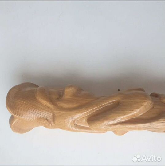 Деревянная композиция любовь-роза в вазе