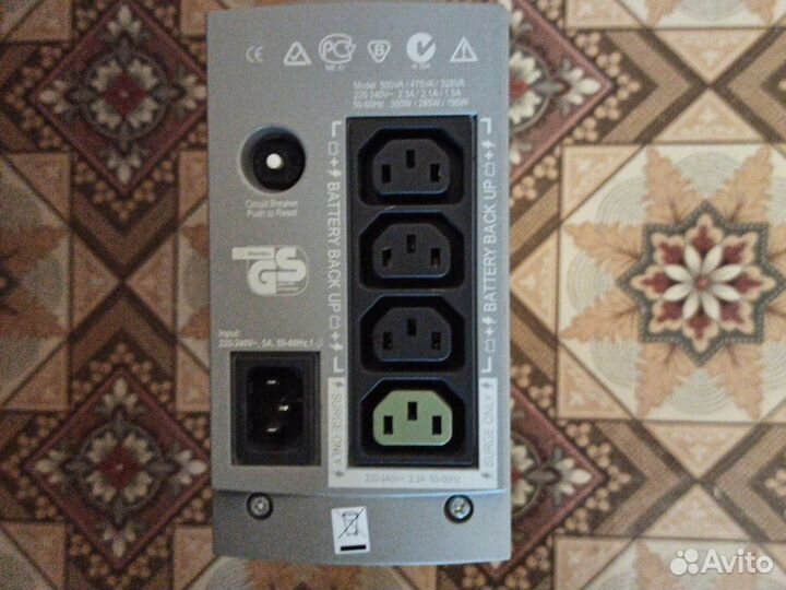 Ибп APC Back-UPS BK500