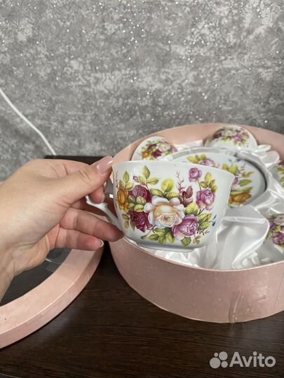 Набор чайный 12 предметов фарфор