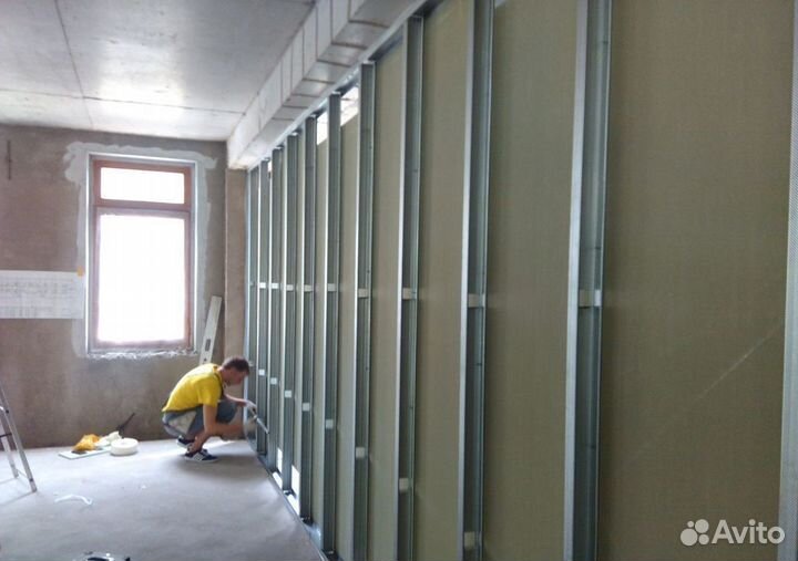 Перегородки монтаж демонтаж пгп гкл блок