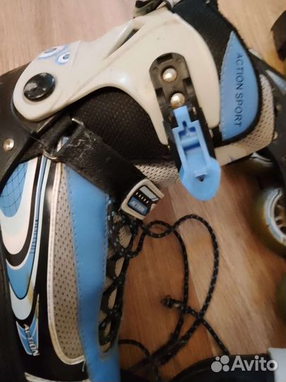 Ролики+коньки 2в1. Раздвижные 40-43