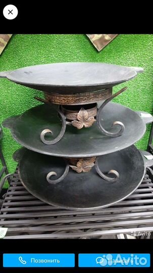 Садж чугунный с подставкой