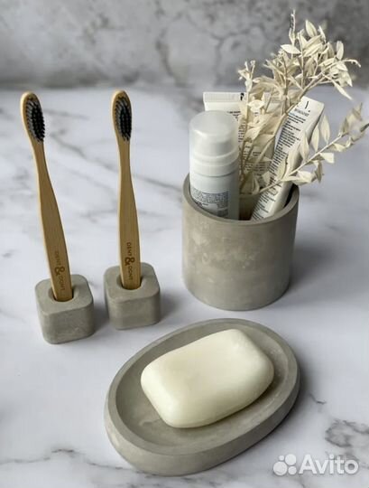 Набор для ванны из бетона, лофт аксессуары