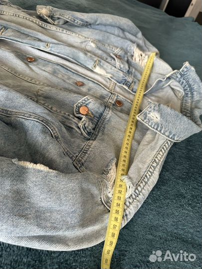 Джинсовая куртка zara женская