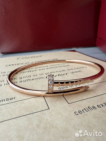 Cartier juste un clou браслет золотой бриллианты