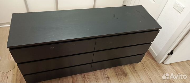 Комод IKEA мальм 6 ящиков
