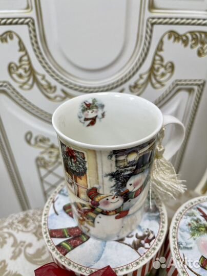 Кружка новогодняя коллекционная в коробке