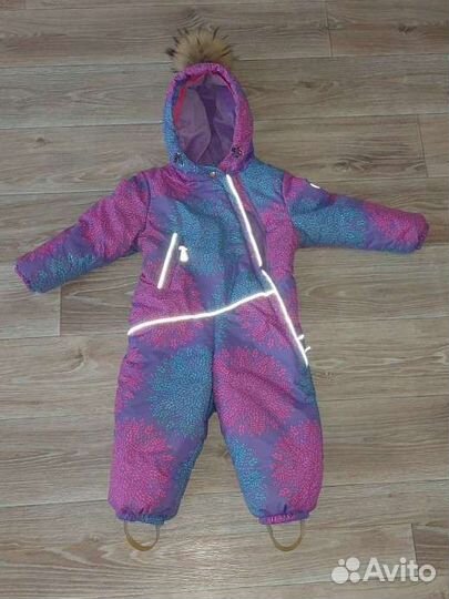 Зимний комбинезон для девочки 92