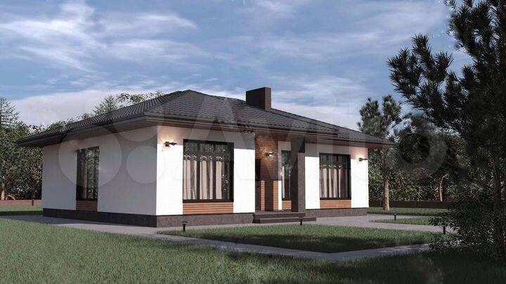 Дом 100 м² на участке 2 сот.