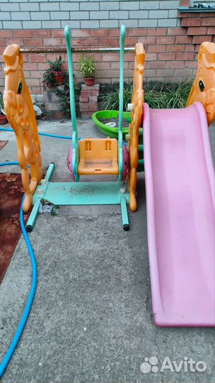 Детская горка пластиковая бу
