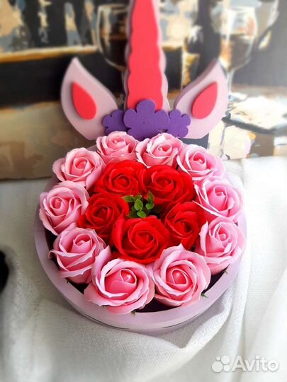 Подарок для девушки. Мыльные розы