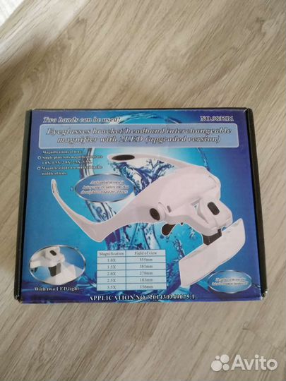 Очки для мастера маникюра с 5 насадками