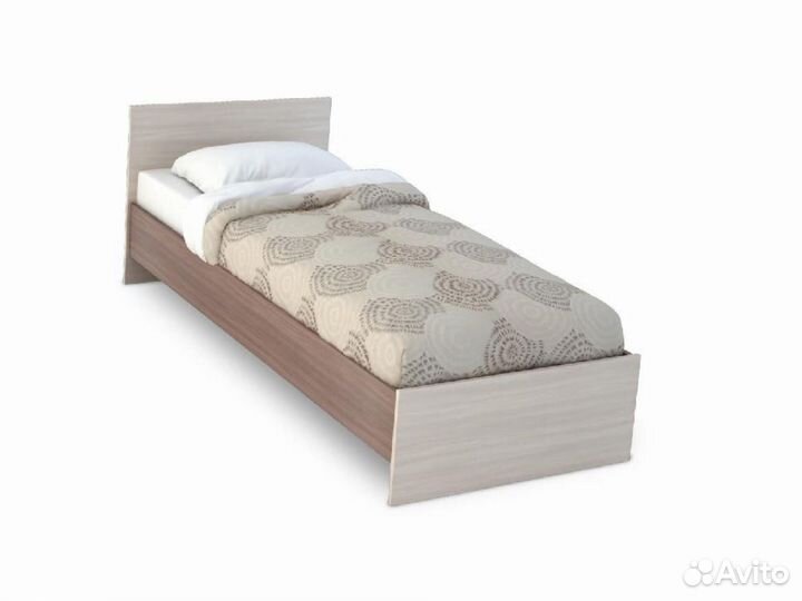 Односпальная кровать с матрасом
