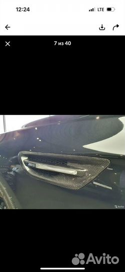 Передний диффузор на f10 карбон