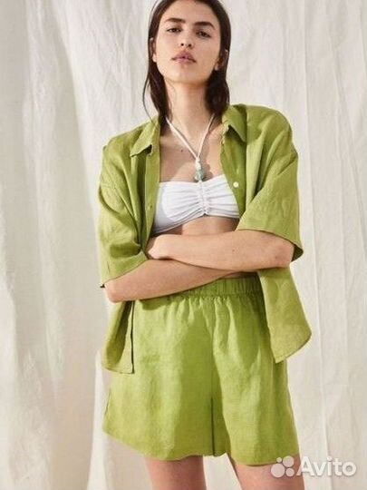 Шорты лён новые h&m