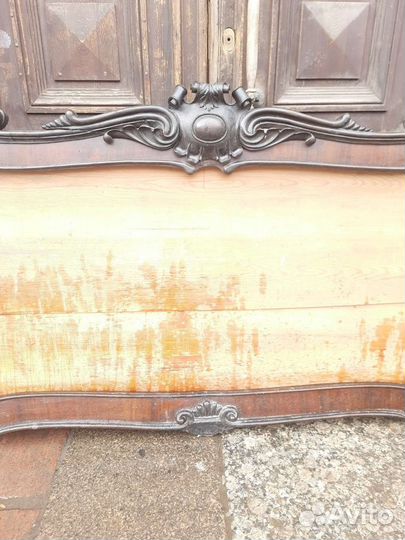 Старинное Антиикварное Огромное Настенное Зеркало