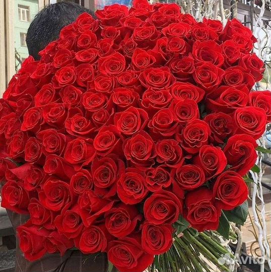 Розы высокие Доставка цветов