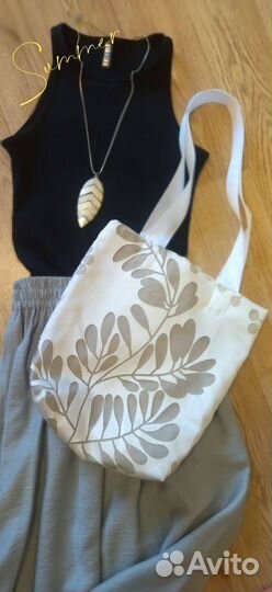 Сумка шоппер для яркого лета