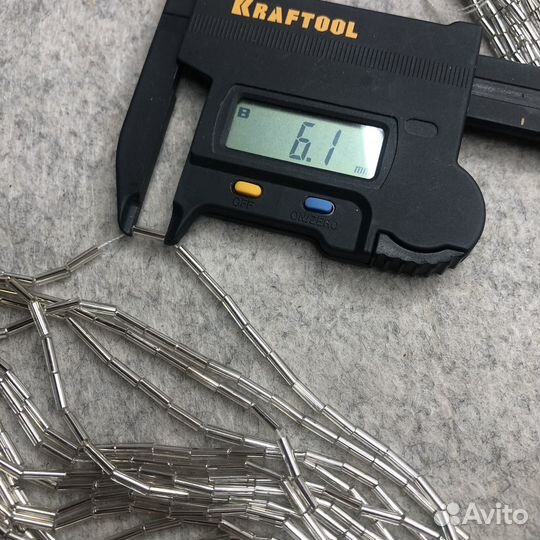 Чешский стеклярус винтажный