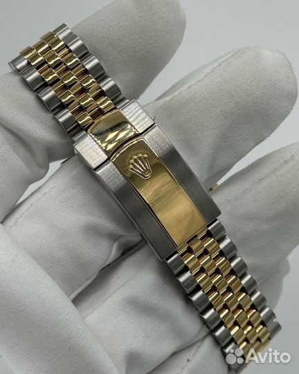 Часы Rolex date just gold dial jubilee