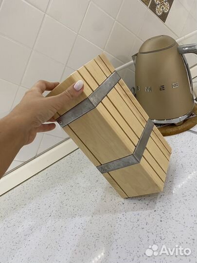 Подставка для ножей IKEA (нат.дерево)