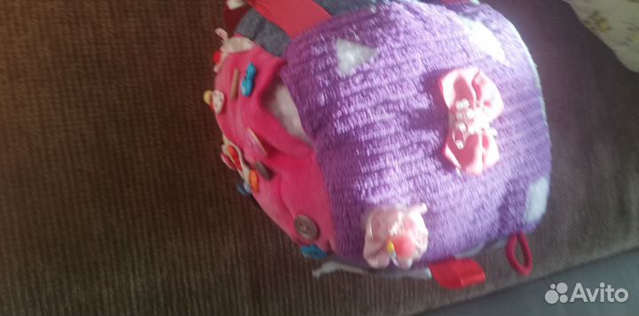 Бизиборд, мягкий мячик