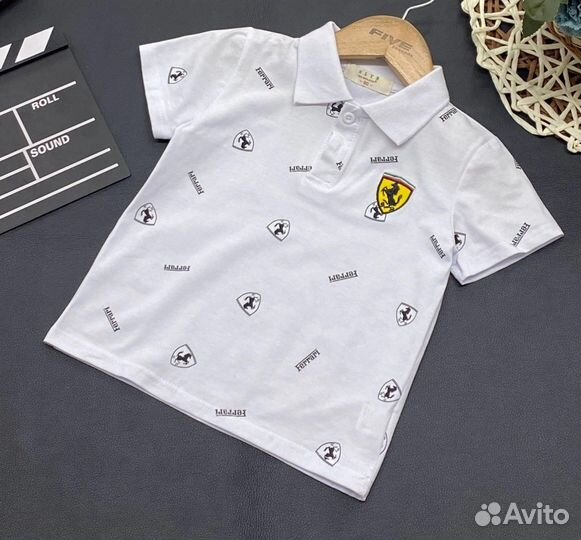 Поло рубашка для мальчика, 98-122