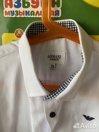 Белая рубашка на мальчика 116-128