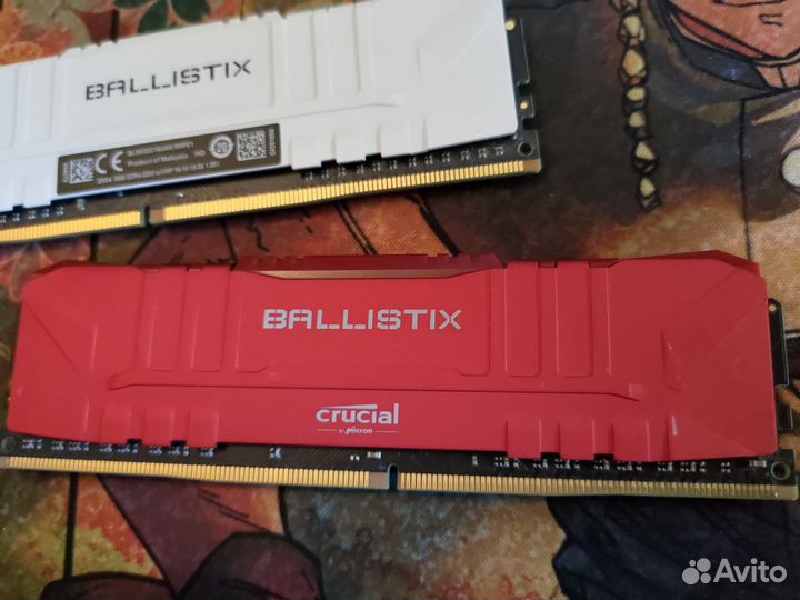 Crucial ballistix DDR4, 8 GBx2, 3200 мгц