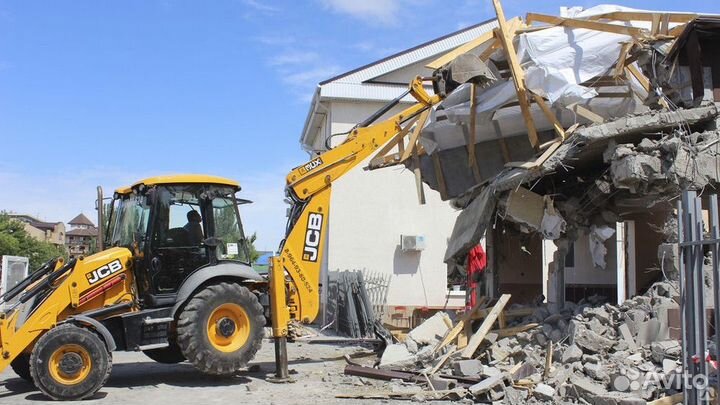 Снос демонтаж домов вывоз мусора