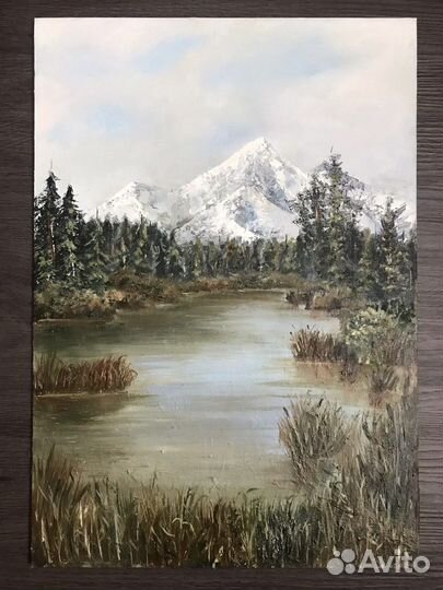 Картина маслом «Горы»