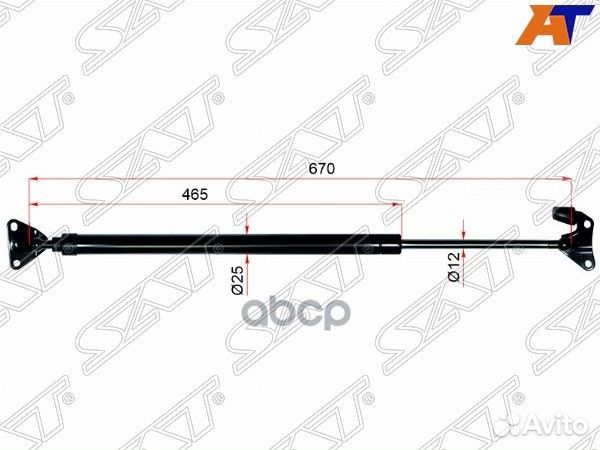 Амортизатор крышки багажника toyota hiace/quant