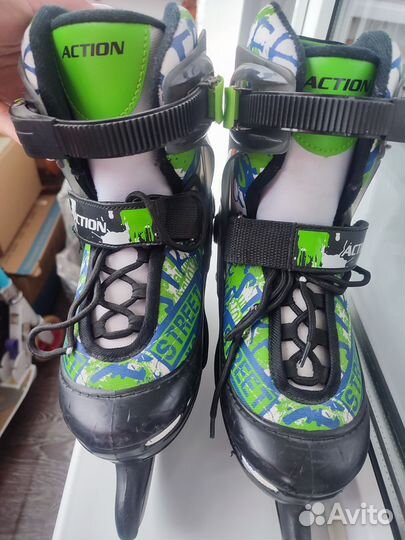 Коньки детские раздвижные 34 37