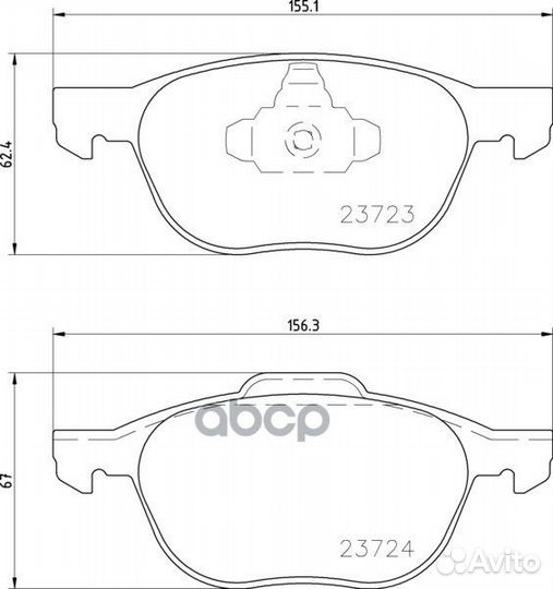 Колодки тормозные дисковые перед (PF-5507)