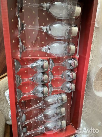 Набор бокалы рюмки подарочный