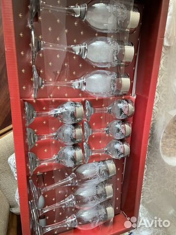 Набор бокалы рюмки подарочный