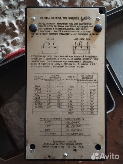 Измерительные приборы СССР