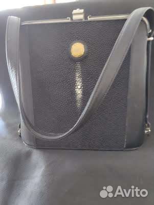 Сумочка из кожи ската в21*д25