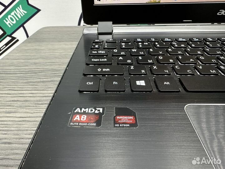 Мощный Acer 4 ядра AMD A8 6Gb Radeon SSD 256